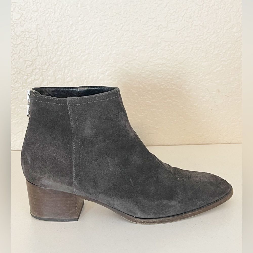 Rag & Bone Wesley Gray Suede Ankle Boots Size 38.5